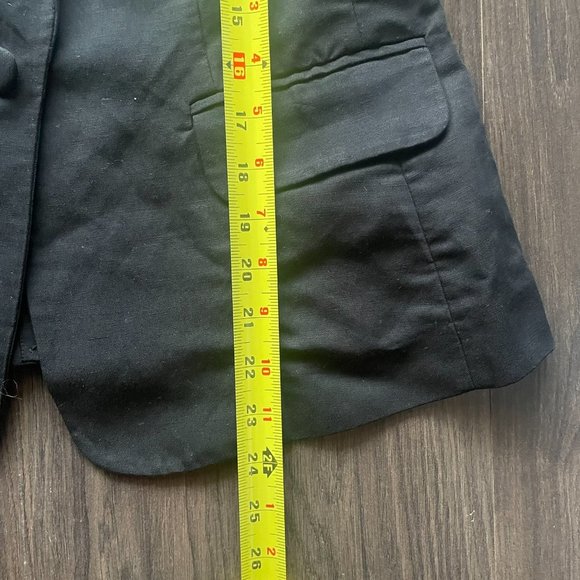 Frame | Black Single Button Pleat Blazer - Size 4 NWT - Picture 15 of 15